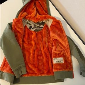 L.L.Bean boys hoodie lined